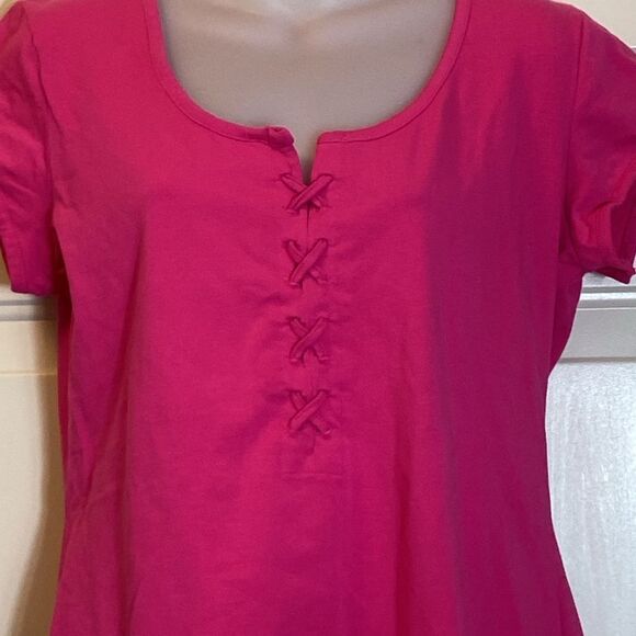 K Jordan Pink Fitted Blouse Women’s Size M - Picture 2 of 6
